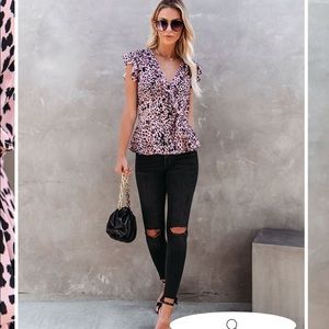 NWT Vici Ruffle Blouse